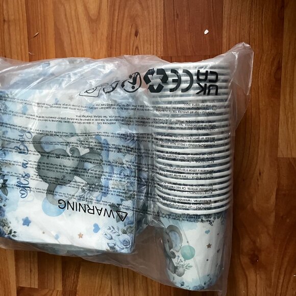 Baby Elephant Party Decorations Bundle - Picture 2 of 7